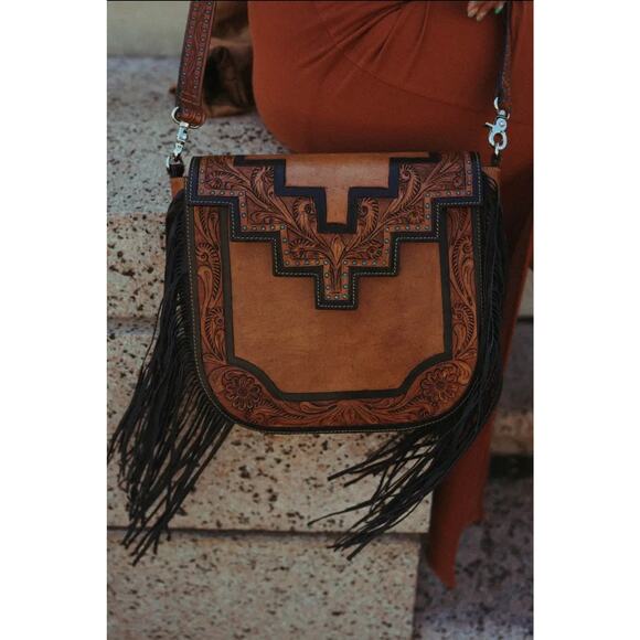 The Austin Purse Haute Southern  Hyde Western Fringe Bag - Picture 2 of 4